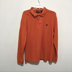 Chaps men’s orange long sleeve shirt Sz L